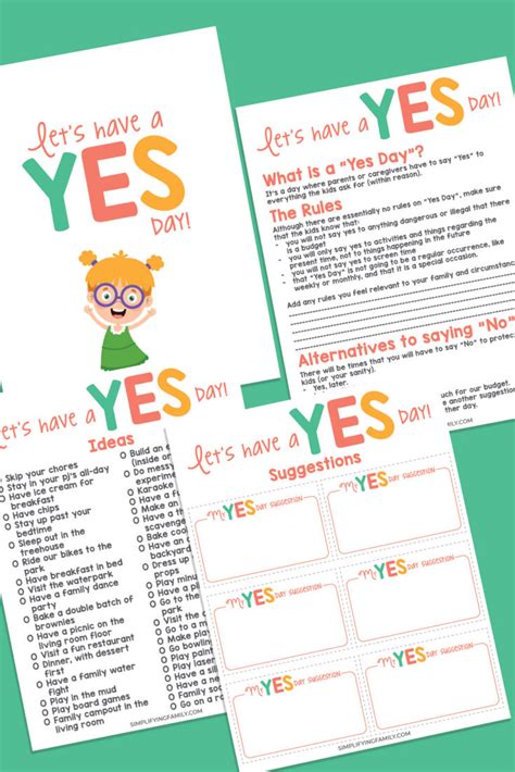 Yes Day Printable